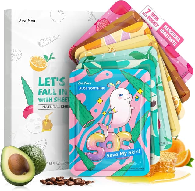 Imagen de ZealSea Maschera Viso Idratante 7pz 🎭 en OfertitasTOP