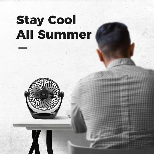Thumbnail 6 de OCOOPA USB Desk Fan 360° rotatable, adjustable speed 🌀