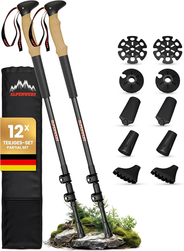 Detalle de ALPENWERT Wanderstöcke Teleskop 190 g
