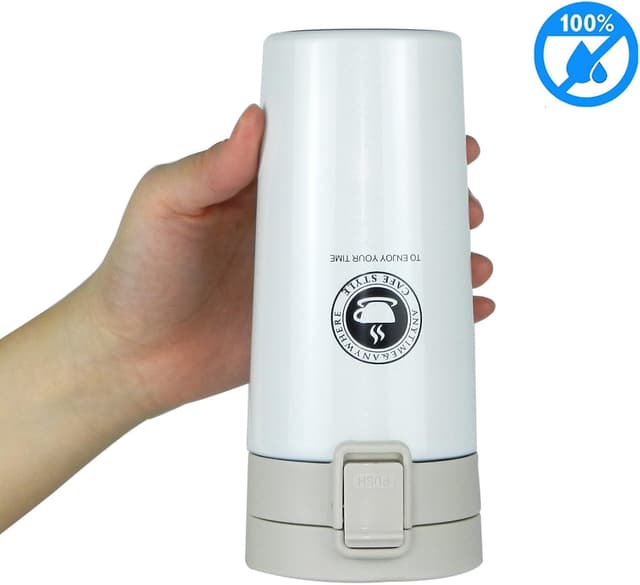 Thumbnail 6 de SLOSH Tazza Termica Viaggio Caffè/Bottiglia in Acciaio Inox 304 da 380 ml (Bianco) con infusione travel mug