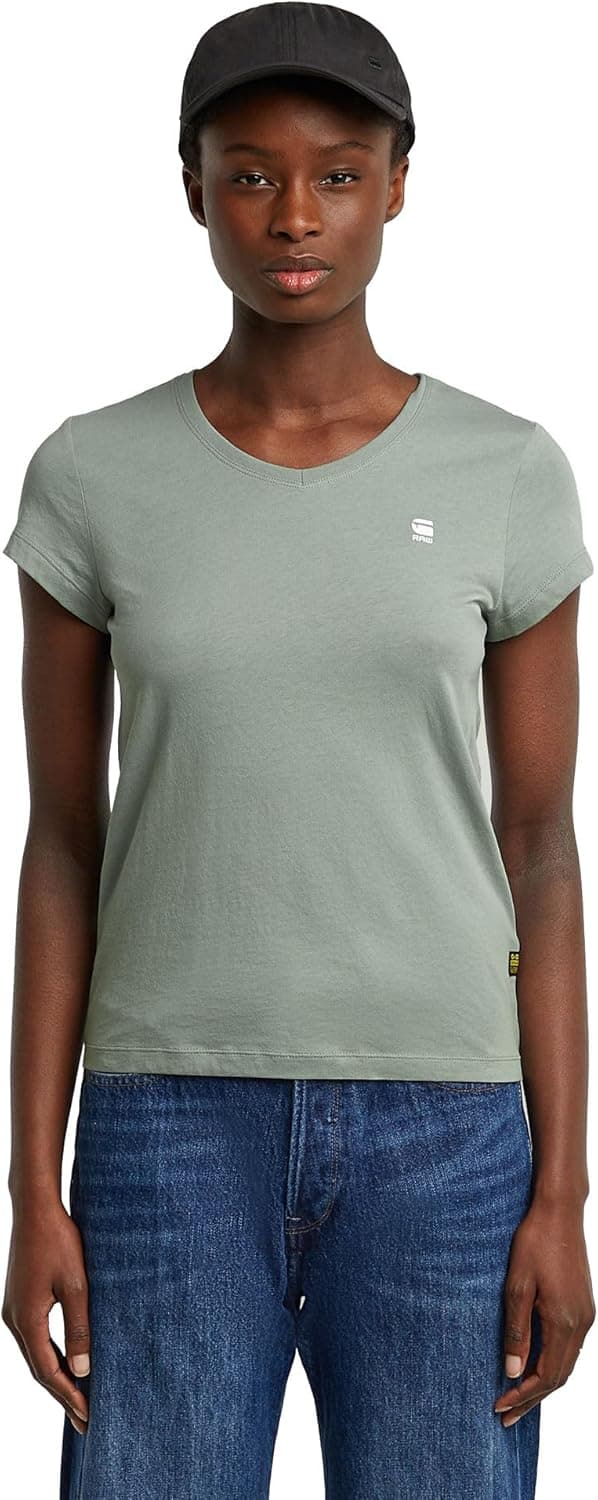 Detalle de G-STAR Women’s Moto Slim U-Neck Top