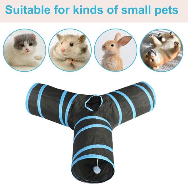 Thumbnail 2 de WUMEIJIAJU Cat Tunnel Toy 3‑Way Collapsible Tube