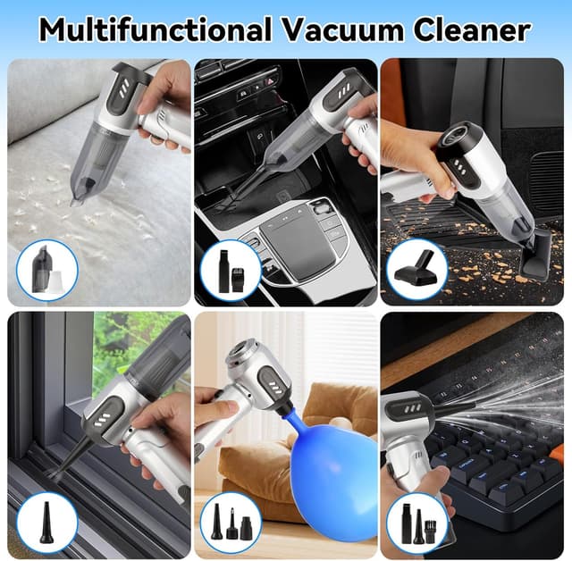 Detalle de LUKVCIY handheld vacuum 16000Pa for cars
