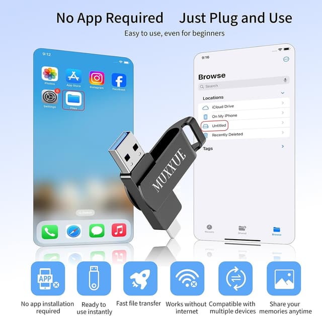 Thumbnail 4 de MUXXUE Speicherstick 128GB für iPhone 💾