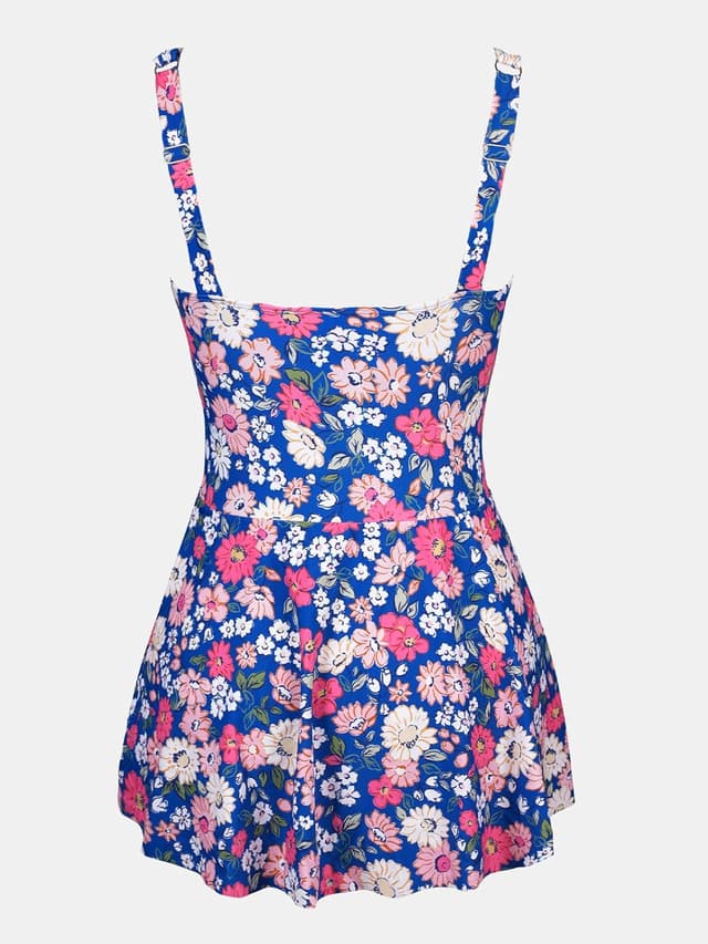 Detalle de CUPSHE Costume da bagno intero donna con scollo rotondo e spalline larghe con nodo