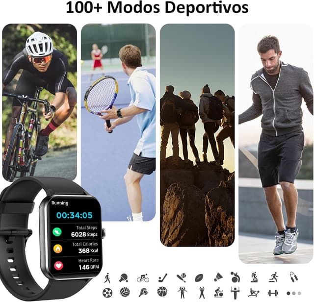 Thumbnail 3 de Blackview Reloj Inteligente 1.85" 🕒 - Llamadas y Salud