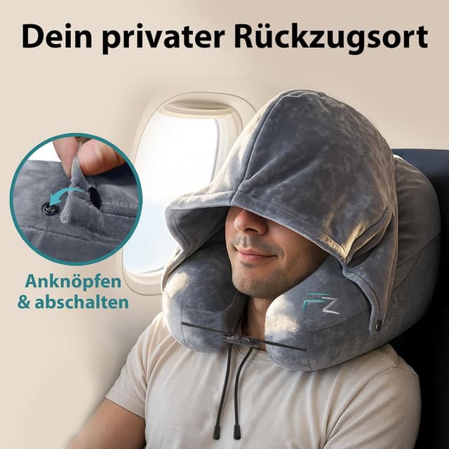 Thumbnail 4 de FLOWZOOM Air Nackenkissen Größe M Reisekissen ✈