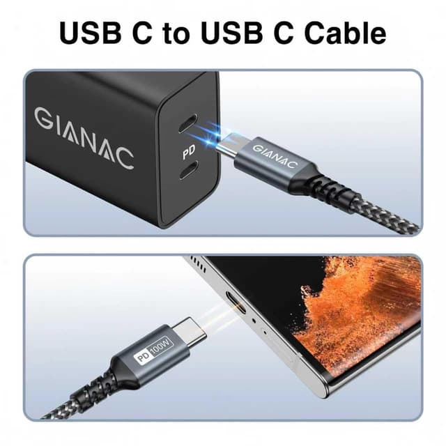 Thumbnail 5 de GIANAC 100W USB C Kabel 5M PD 3.0