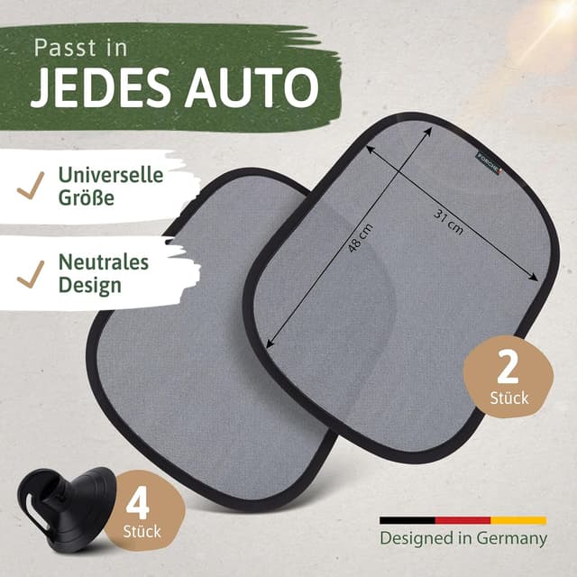 Detalle 2 de FORCHE Auto Sonnenschutz Seitenscheibe ☀