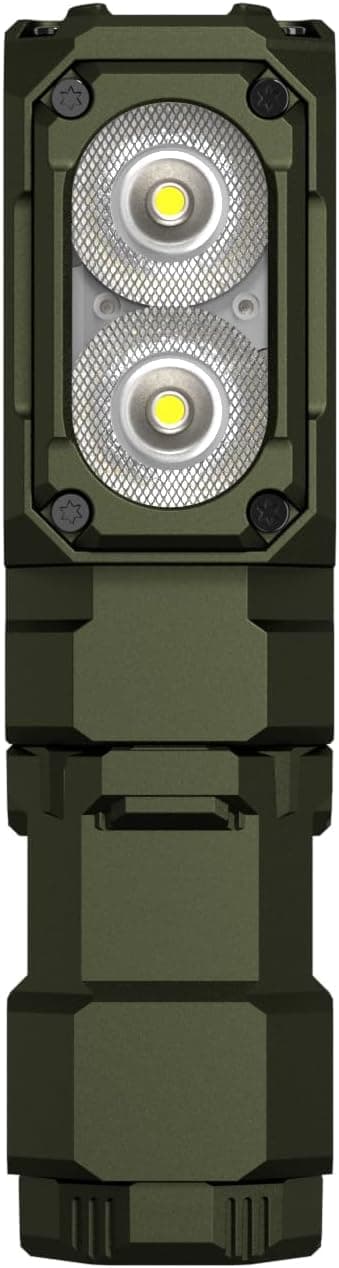 Detalle 2 de WUBEN Mini tube d’extension de batterie E7 (tube d’extension vert armée) en alliage d’aluminium noir