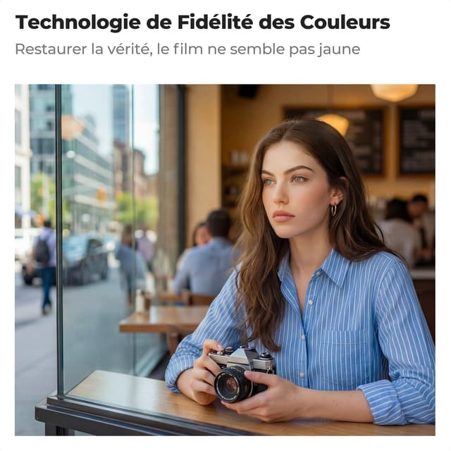 Detalle 2 de K&F CONCEPT Filtre 77 mm CPL + Black Diffusion 1/4 2-en-1 True Color (réflectivité très faible)