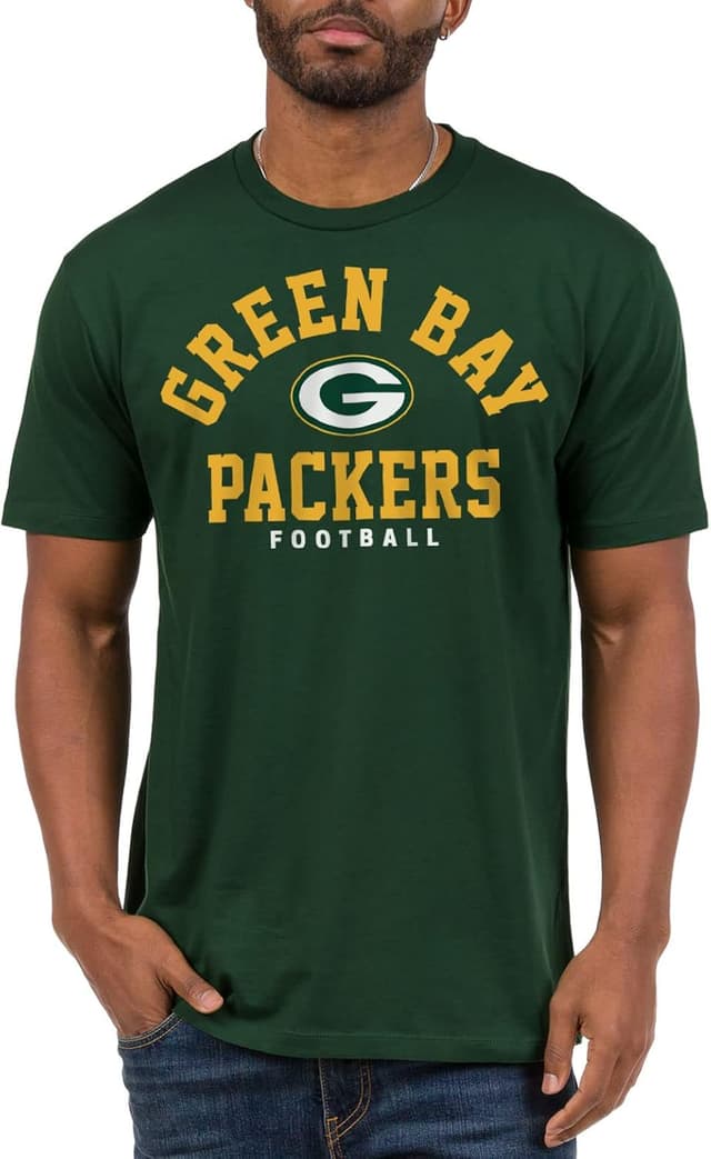 Detalle de Junk Food NFL Classic Team Logo T-Shirt (Green Bay Packers)