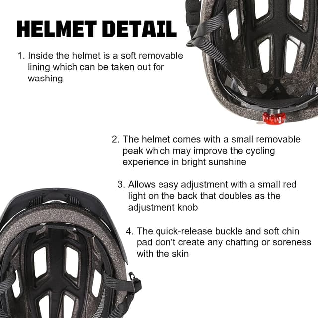 Thumbnail 4 de LEPESFON MTB Helmet 56–61 cm Adjustable Lightweight 🚴♀