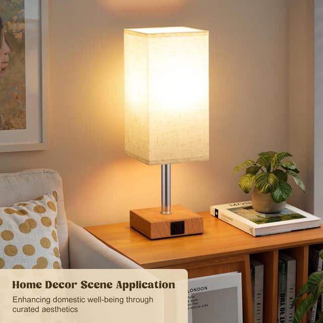 Thumbnail 5 de Aooshine Bedside Lamp with USB A+C ports