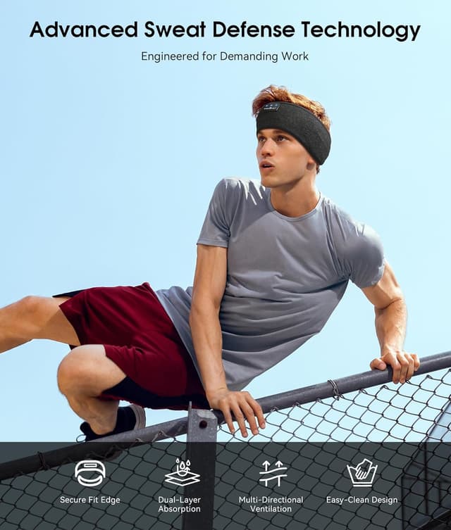 Detalle de MUSICOZY Sleep Headphones Bluetooth 5.4 Headband