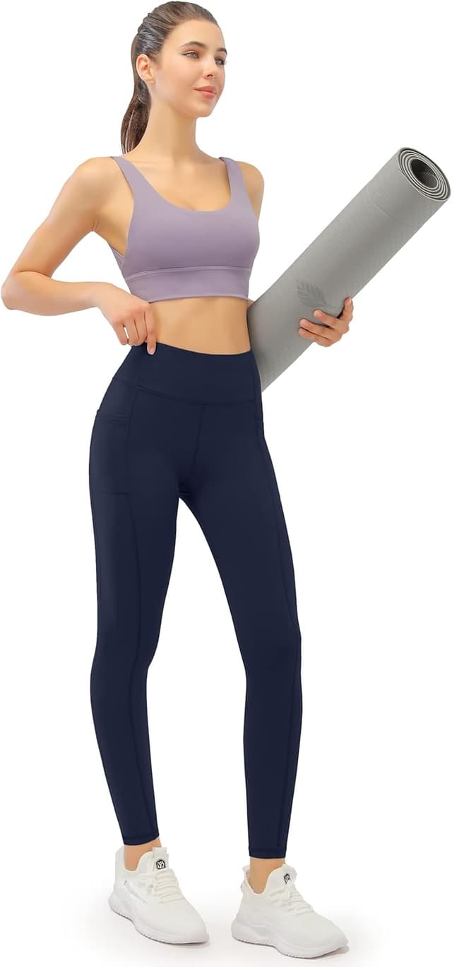 Detalle 1 de JOYSPELS women’s fleece lined thermal leggings with pockets (high waist)