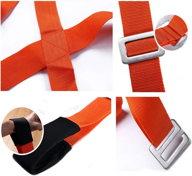 Detalle de Lifting Straps for Movers (ZIZINET) moving lifting straps with anti-slip shoulder harnesses, 2 pcs