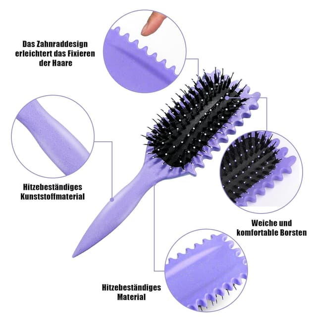 Thumbnail 4 de Curl Define Stylingbürste Lockenbürste Lila 🎀