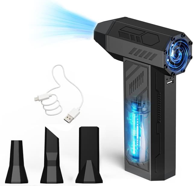 Detalle de PC air duster 130000RPM cordless cleaner