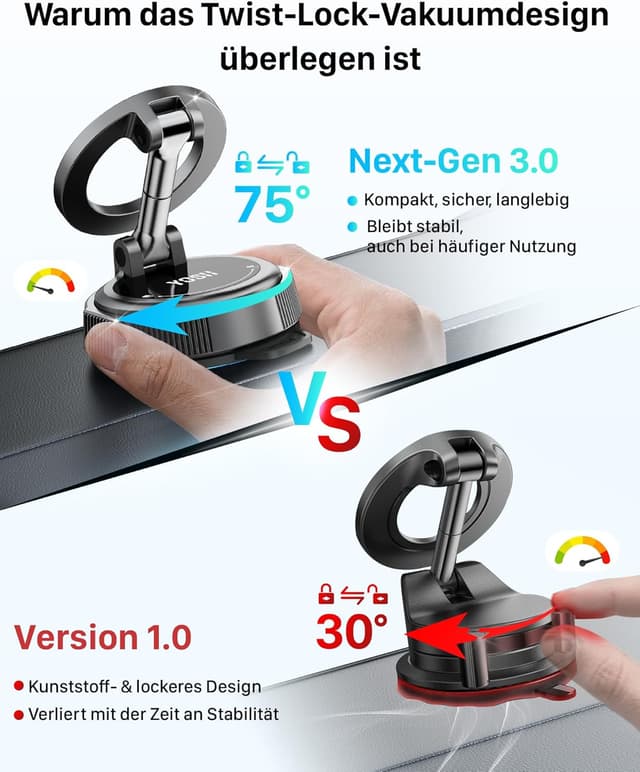 Thumbnail 6 de YOSH MagSafe Autohalterung mit 300 N Haftkraft