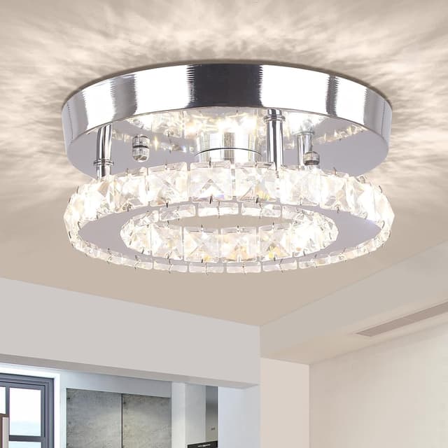 Imagen de diisunbihuo Modern Mini Crystal LED Ceiling Light 25 cm en OfertitasTOP