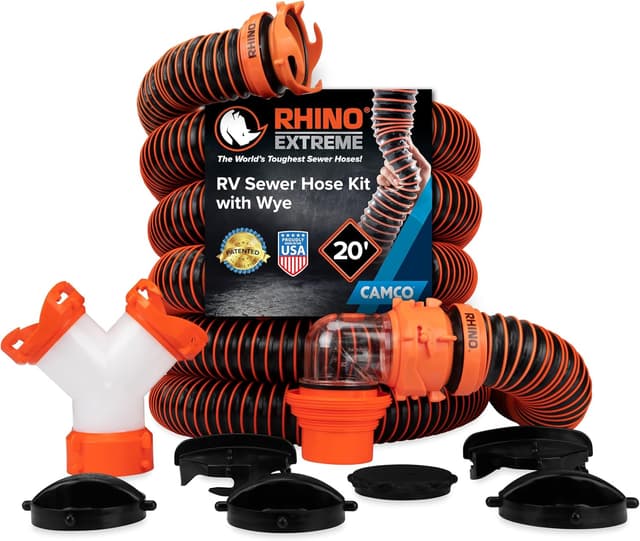 Detalle de Camco RhinoEXTREME 20’ Camper RV Sewer Hose