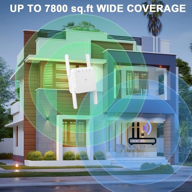 Detalle de WLAN Verstärker 1200Mbit/s WLAN Repeater Dualband 5G/2,4G mit LAN (Ultraxtender)