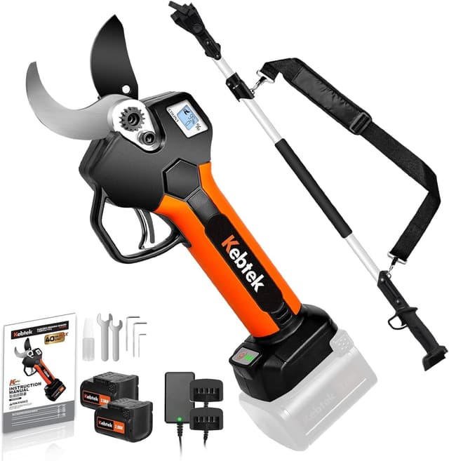 Detalle de Kebtek KT940 Forbici potatura a batteria 40 mm