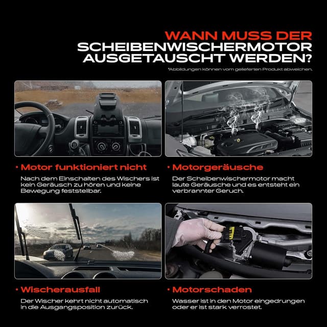 Thumbnail 6 de Frankberg Scheibenwischermotor hinten 3-polig (51811480) – passend für Doblo Cargo/MPV 263