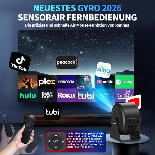 Thumbnail 6 de MENIOO Mini Beamer 200 Lumen đź“˝