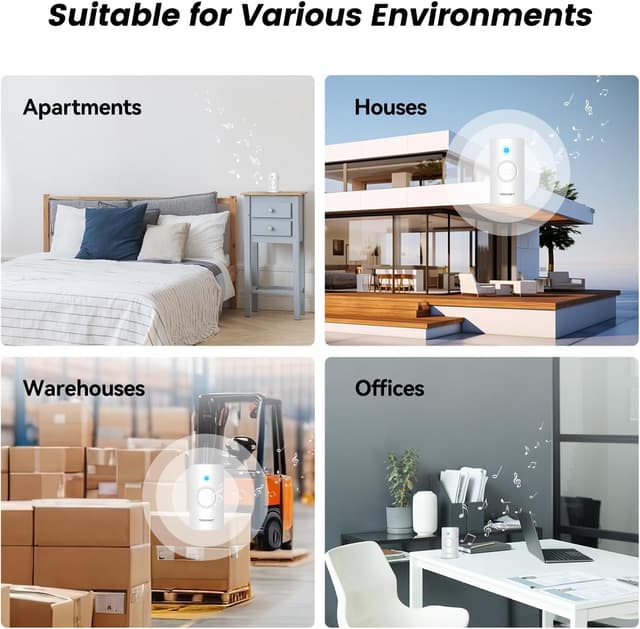 Thumbnail 6 de TECKNET Wireless Doorbell 400m range