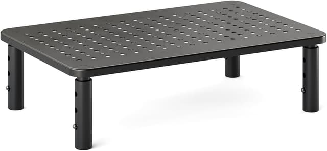 Detalle de RICOO Rehausseur d’écran FS081-B : support PC avec hauteur réglable et ventilation