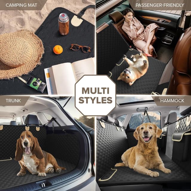 Thumbnail 6 de SHARLOVY dog car seat cover extender 63x52in
