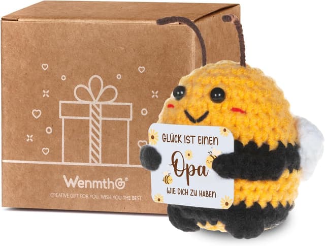 Thumbnail 6 de WenmthG Pocket Hug Positive Biene – Glücksbringer & Geschenk für Opa