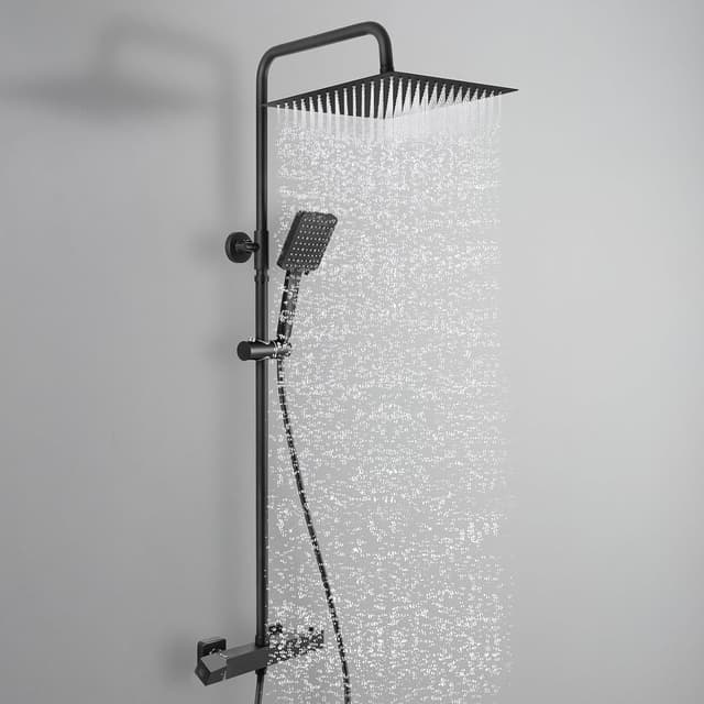 Imagen de Auralum Thermostat Duschsystem mit 30 cm Regendusche en OfertitasTOP