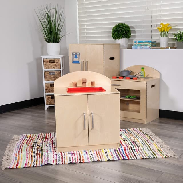 Imagen de Flash Furniture Hercules Wooden Kids Kitchen Sink en OfertitasTOP