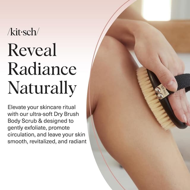 Detalle 2 de Kitsch Dry Brushing Body Brush for Lymphatic Drainage