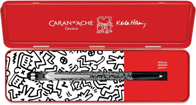 Detalle 2 de Caran d'Ache KEITH HARING Kugelschreiber Special Edition Schwarz