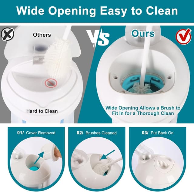 Detalle de DKURQG Facial Steamer with Nano Ionic Vapor and Extendable 360° Arm (Blue)