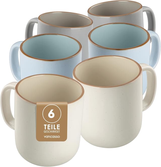 Imagen de Vancasso Kaffeetassen Set 6er Reno 480 ml en OfertitasTOP