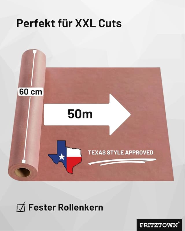 Detalle de FRITZTOWN Butcher Paper Deluxe 60 cm x 50 m