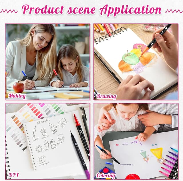 Thumbnail 6 de Thboxes Dual‑Tip Colouring Pens 24 Pack 🎨