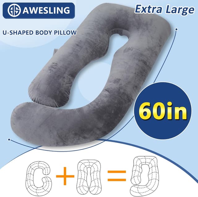 Thumbnail 4 de AS AWESLING Schwangerschaftskissen U‑Kissen