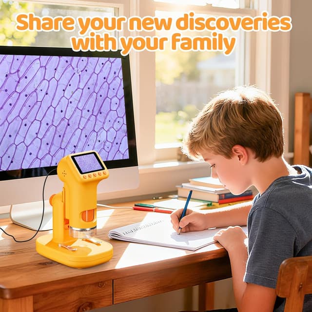 Thumbnail 5 de HEWEIMEI 1600X Microscopio infantil 2