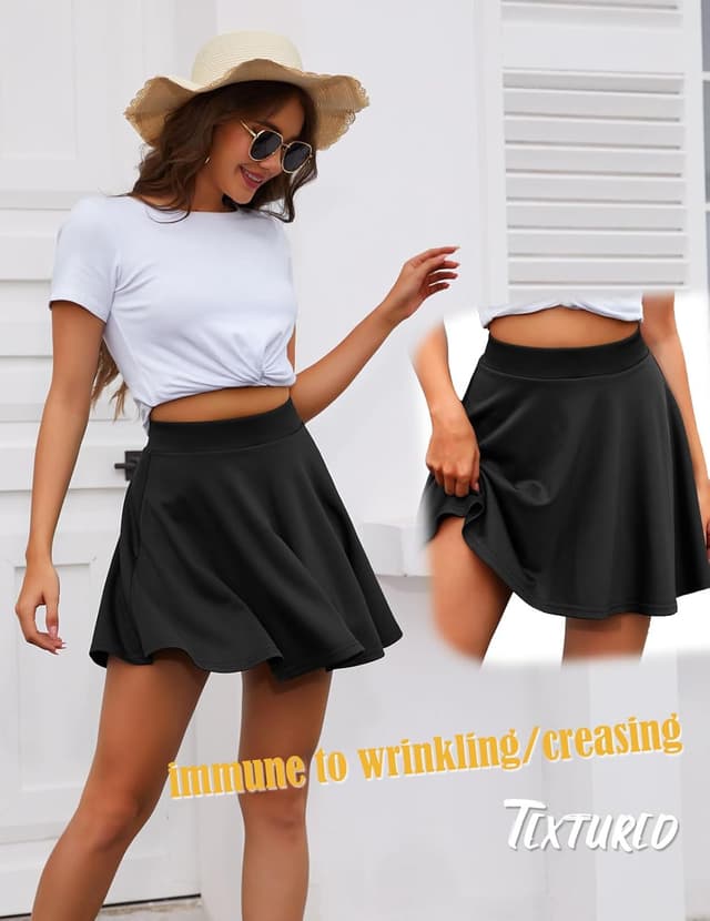 Thumbnail 1 de DRESSTELLS Rock Damen Kurz Minirock A‑Linie 🎀