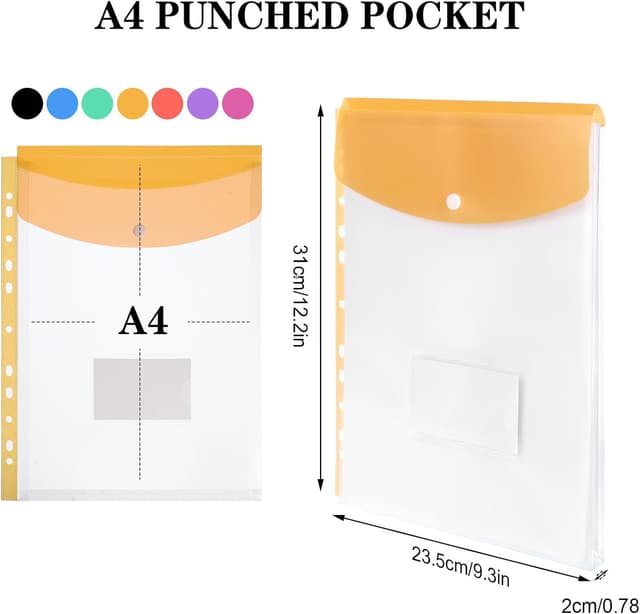 Detalle 2 de Plastic Wallets A4 Expandable 14-Pack folders