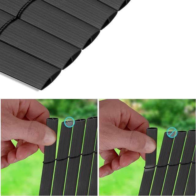 Thumbnail 2 de KESSER® Estera de Privacidad PVC para Balcón 🌥️ 80x300 cm