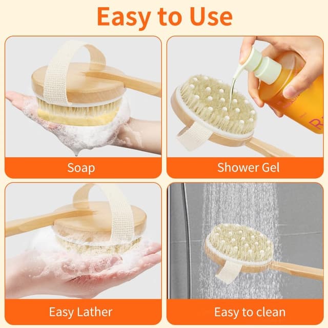 Thumbnail 5 de AOOSU Brosse Dos Douche Bois 42 cm