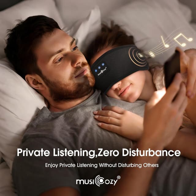 Detalle de MUSICOZY Sleep Headphones 16H headband