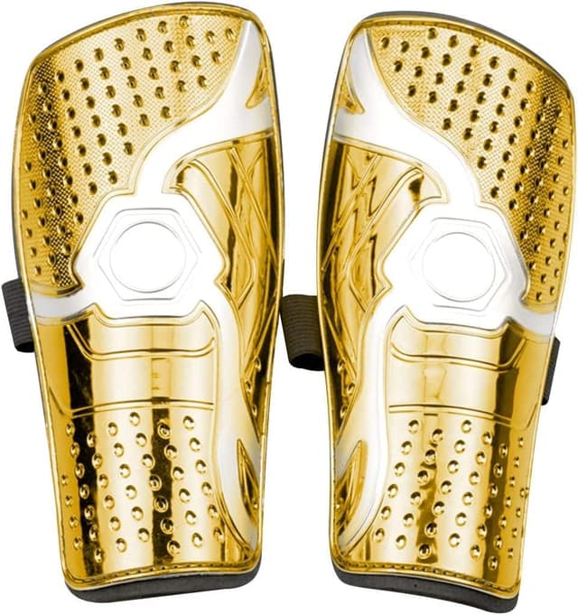 Detalle de Goldmiky Parastinchi da calcio per bambini (6-12 anni) con maniche elastiche e protezione per le gambe